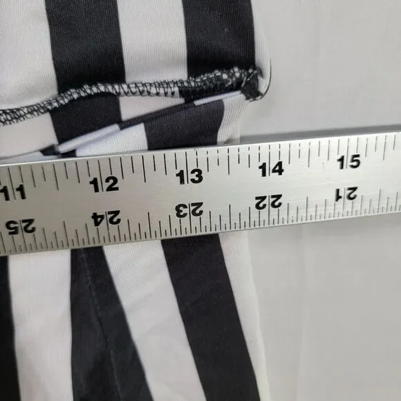 Pretty Little Thing Black & White Striped One Piece Sexy Bikini Swimsuit Size 10 - Picture 10 of 10